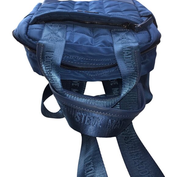 New Steve Madded Blue Quilted Backpack Bag NWOT main image 8